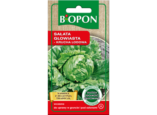 Nasiona sałata głowiasta krucha lodowa 0,5 g Bopon