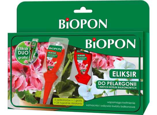 Eliksir do pelargonii i innych roślin balkonowych 5 x 35 ml BOPON