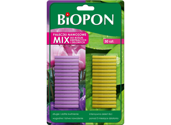 Pałeczki nawozowe do roślin kwitnących i zielonych 30 sztuk Bopon