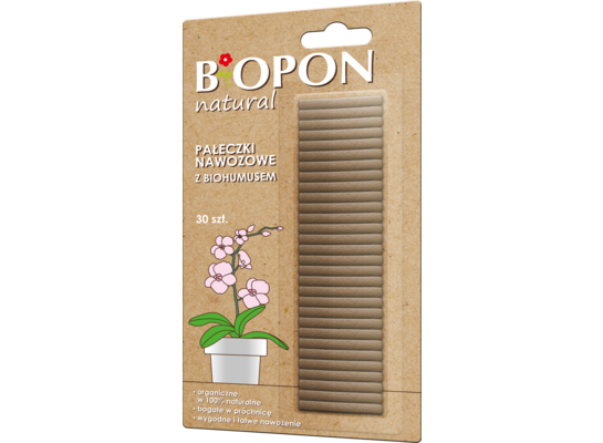 Pałeczki nawozowe z biohumusem 30 sztuk Bopon