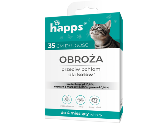 Obroża przeciw pchłom dla kotów HAPPS