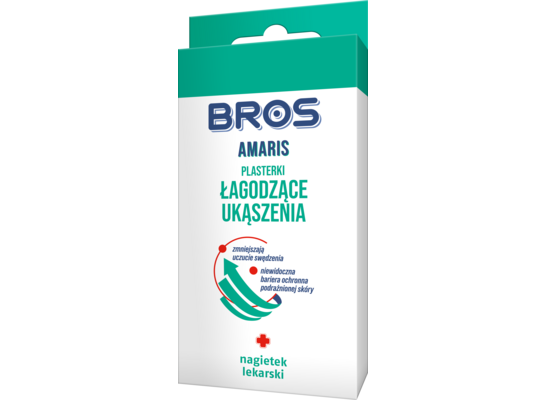 Plasterki łagodzące ukąszenia Amaris 20 sztuk BROS