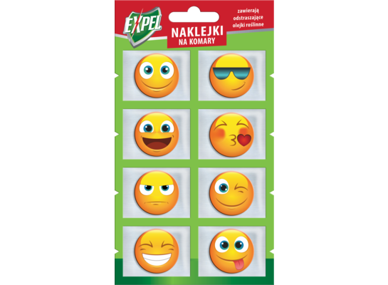 Naklejki na komary 8 sztuk EXPEL