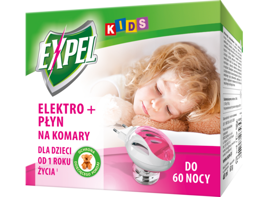 Elektro + płyn na komary 60 nocy EXPEL Kids