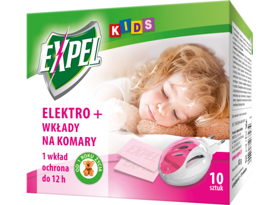 Elektro + 10 wkładów na komary EXPEL Kids