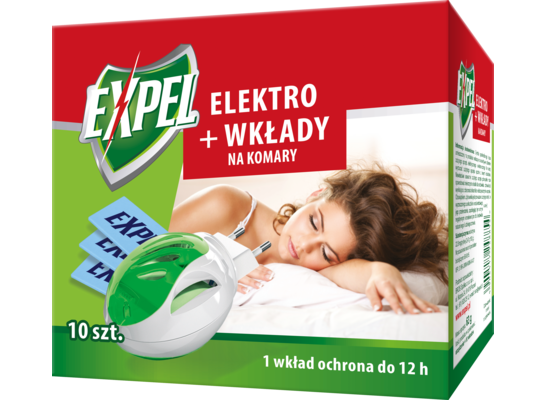 Elektro + wkłady na komary 10 sztuki EXPEL
