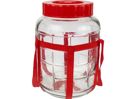 Słój do wina i przetworów 5 l z taśmą i plastikową pokrywą Browin