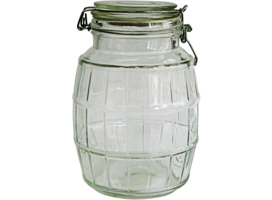 Słoik 2,1 l beczkowy z zamknięciem mechanicznym