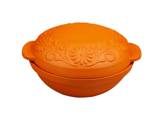 Garnek rzymski 4 l okrągły brąz