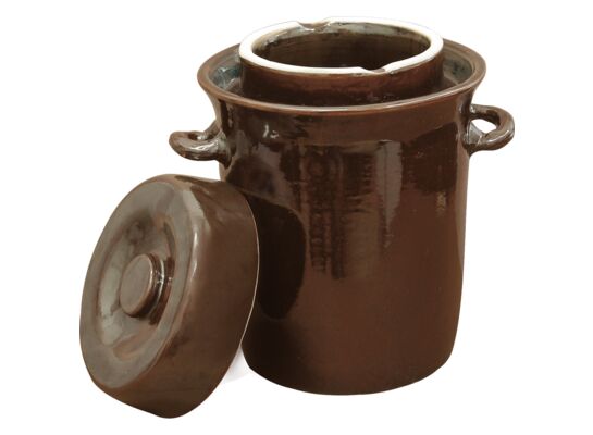 Garnek kamionka 20 l z uszczelką wodną i pokrywką Browin