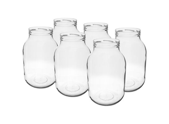 Słój TO Ø100 mm 3 l 6 sztuk Browin