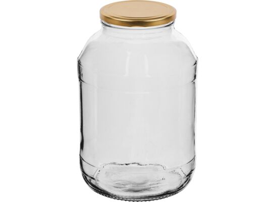 Słoik 2 l ze złotą zakrętką Ø82 6 sztuk