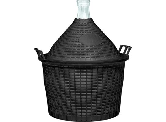Balon do wina 15 l w koszu plastikowym Browin