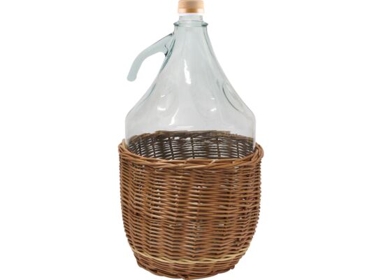 Gąsior Dama 5 l w koszyku wiklinowym 17 cm z zakrętką Browin