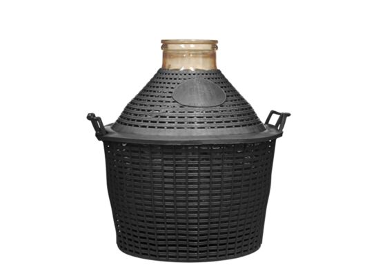 Balon do wina 25 l w koszu plastikowym z szeroką szyjką Browin