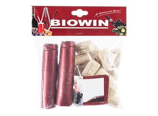 Zestaw: korki + etykiety + kapturki 20 sztuk Browin