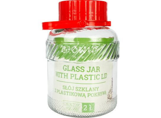 Słój 2 l z plastikową pokrywą Browin