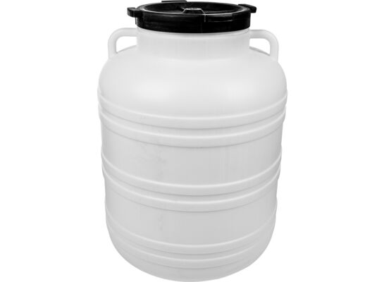 Beczka Kiszonka biała 60 l z uchwytami 40 x 40 x 55 cm Browin