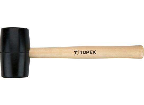 Młotek gumowy 50 mm / 340 g, trzonek drewniany TOPEX