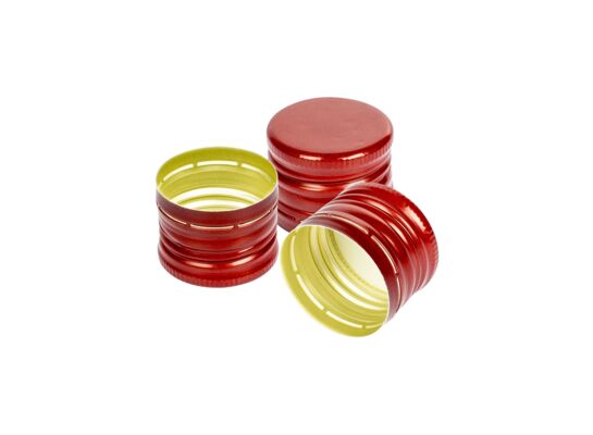 Zakrętka do butelek czerwona 31,5 x 24 mm 6 sztuk Browin