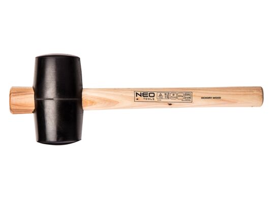 Młotek gumowy 75 mm / 680 g, trzonek hikorowy NEO