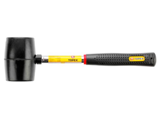 Młotek gumowy 450 g, trzonek metalowy TOPEX