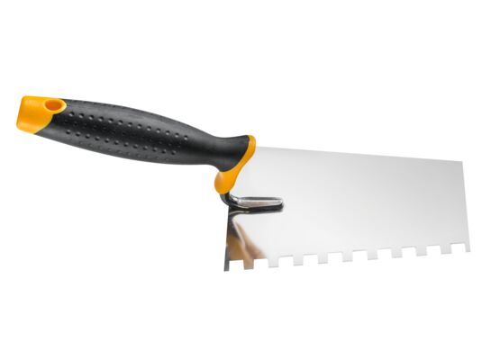 Kielnia zębata 16 x 11 cm 6 x 6 mm stal nierdzewna rączka 2K HARDY