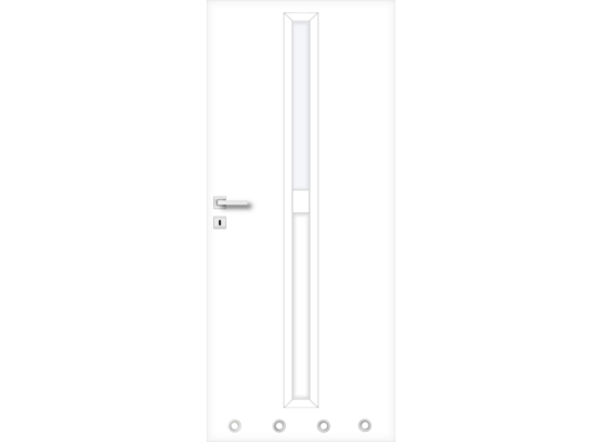 Skrzydło KLARO tuleje biały 60 P 2Z WC