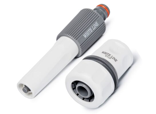 Zestaw 2-elementowy na wąż 3/4" WHITE LINE