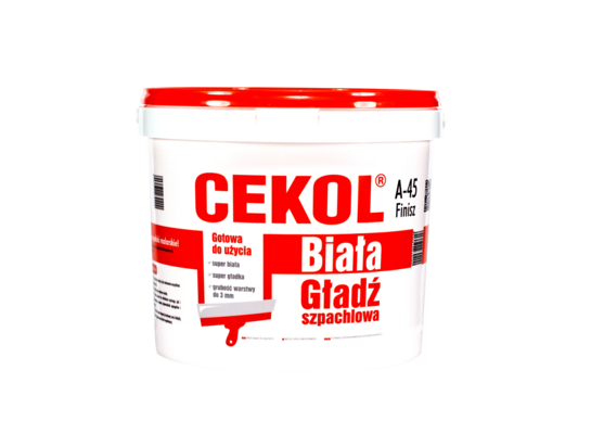 Gładź szpachlowa biała A-45 8 kg CEKOL