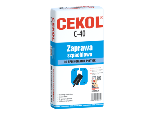 Zaprawa szpachlowa do spoinowania płyt GK C-40 5 kg CEKOL