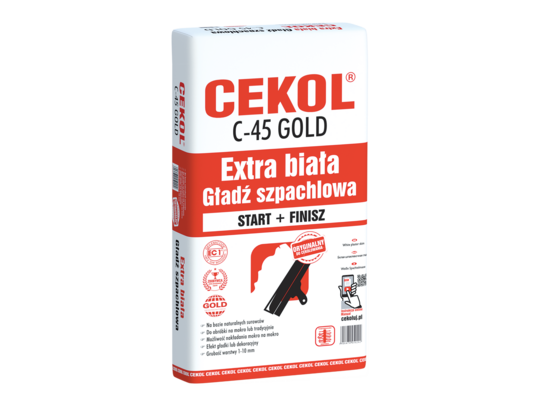 Gładź szpachlowa biała C-45 1 kg CEKOL