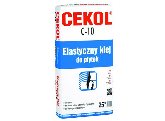 Elastyczny klej do płytek C-10 25 kg CEKOL