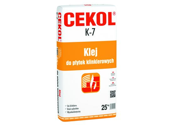 Klej do płytek klinkierowych K-7 25 kg CEKOL