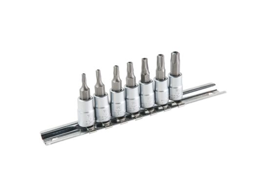 Końcówka Torx na nasadce 35 mm, zestaw 7 sztuk TOPEX