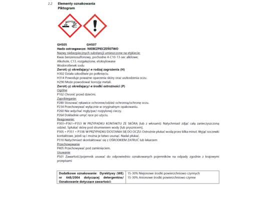 Środek czyszczący zabrudzenia olejowe 1 l Sanit