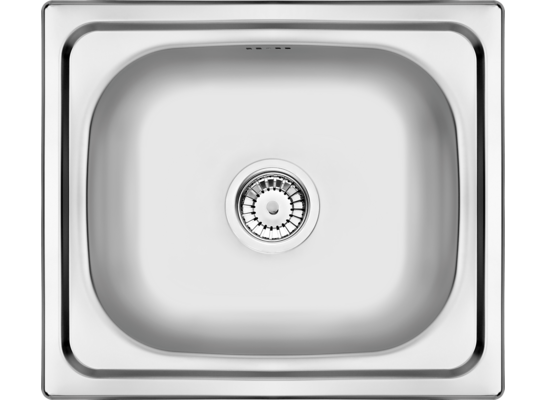 Zlewozmywak stalowy Doppio satyna 48 x 43 cm Deante