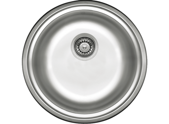 Zlewozmywak stalowy Twist satyna Ø42 cm Deante