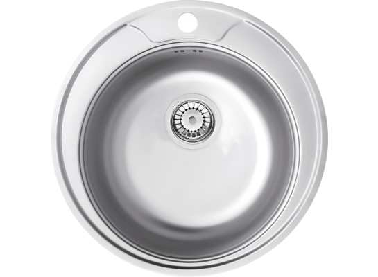 Zlewozmywak stalowy Twist satyna Ø49 cm 3,5'' Deante