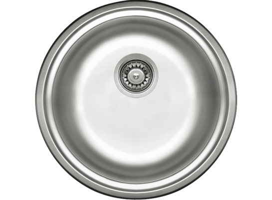 Zlewozmywak stalowy Twist dekor Ø43,5 cm Deante