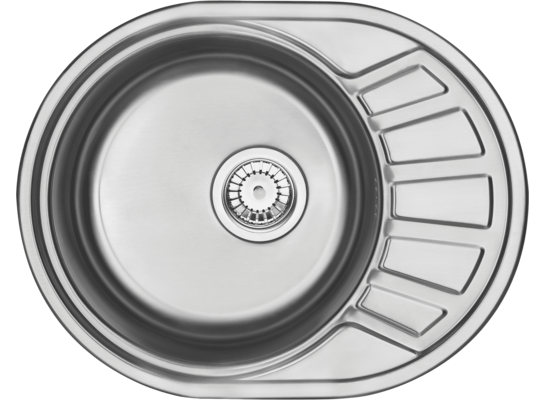 Zlewozmywak stalowy Stock satyna 58 x 45 cm Deante