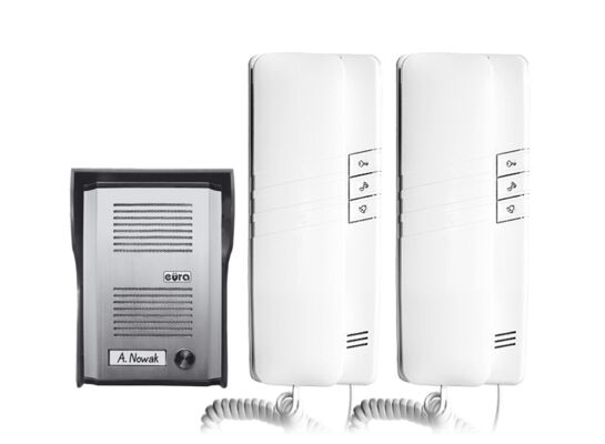 Domofon 2 słuchawki jednoabonencki ADP 48A3 EURA