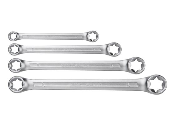 Klucz oczkowy Torx T6 - T24, zestaw 4 sztuki NEO