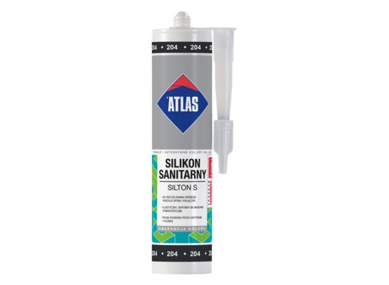 Silikon sanitarny SILTON S 204 czarny 280 ml Atlas