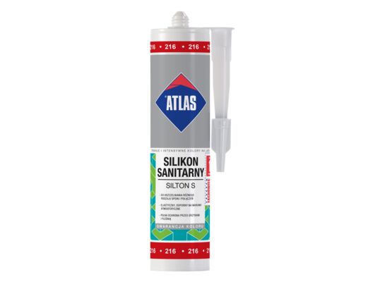 Silikon sanitarny SILTON S 216 czerwony 280 ml Atlas