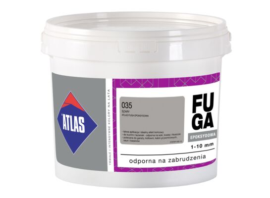 Fuga epoksydowa 035 szary 2 kg Atlas
