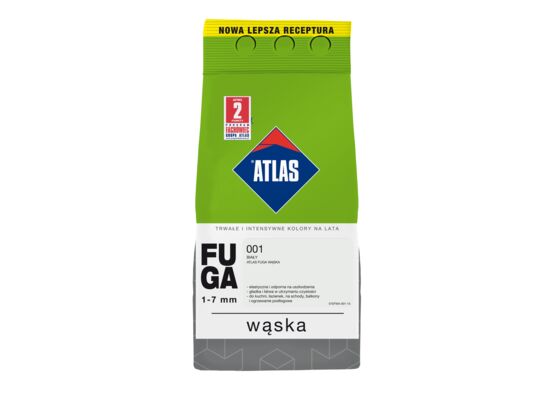 Fuga wąska 001 biały 2 kg Atlas
