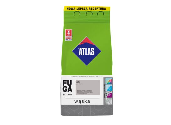 Fuga wąska 034 jasnoszary 5 kg Atlas
