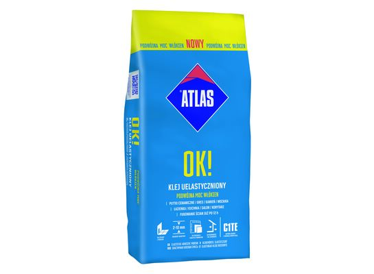 Klej do płytek OK! UELASTYCZNIONY C1TE 5 kg Atlas