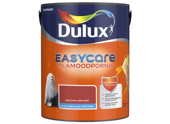 Farba lateksowa EasyCare Plamoodporna Wzorowa Czerwień 5 l Dulux